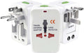Clavija Adaptador Universal De Viaje Blanco